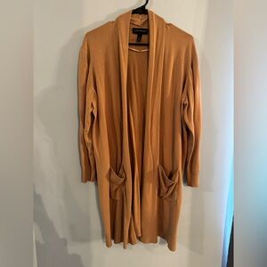 Lane Bryant Camel Open Front Cardigan